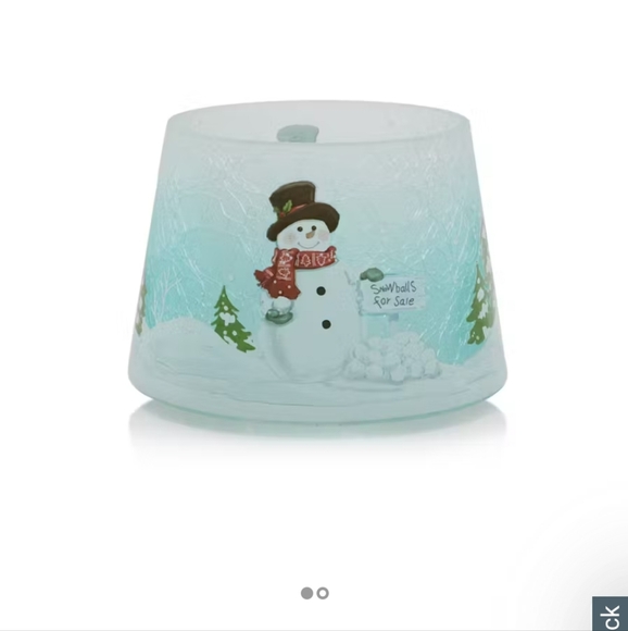 Yankee Candle snowman topper - Picture 1 of 5